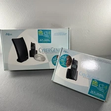CyberGenie PC Cordless Multi-User Phone System CG 2400 Base Station + Hand Set