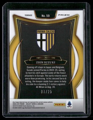 2024-25 Panini Select Serie a - Terrace Zion Suzuki #59 Tie-Dye