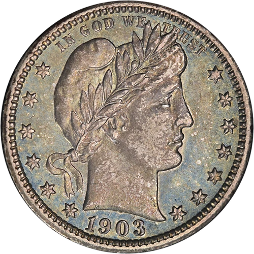 1903-P Barber Quarter Choice AU/BU Great Eye Appeal Strong Strike