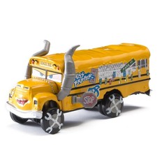 Disney Pixar Cars 3 Miss Fritter Crazy School Bus Diecast Model Toy Car Boy Gift