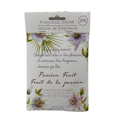 NEW (See Details) 2pk Fragrance Sachet Passion Fruit, 30g Sachet Quick Refresh