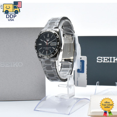 SEIKO 5 7S26-02T0 Automatic Men s Watch Black Dial Red second hand [Mint w/Box]