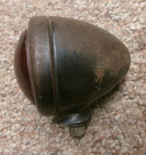 Vintage Guide R8-58 Bullet Light With Red Glass Lens Car Auto Motorcycle