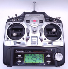 TRASMETTITORE FUTABA T7CP 7 CHAN 35MHZ EX CONDIZIONI MODALITÀ 2 2000mah BATTERIA IMBALLATA