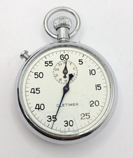 Vintage Cletimer Mechanical Wind Stopwatch Ru...