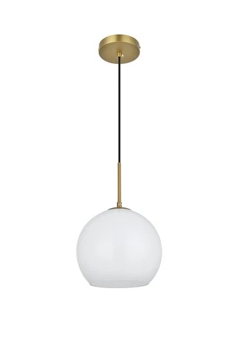 Elegant Lighting LD2213 Baxter 10"W Pendant - White - Picture 4 of 9