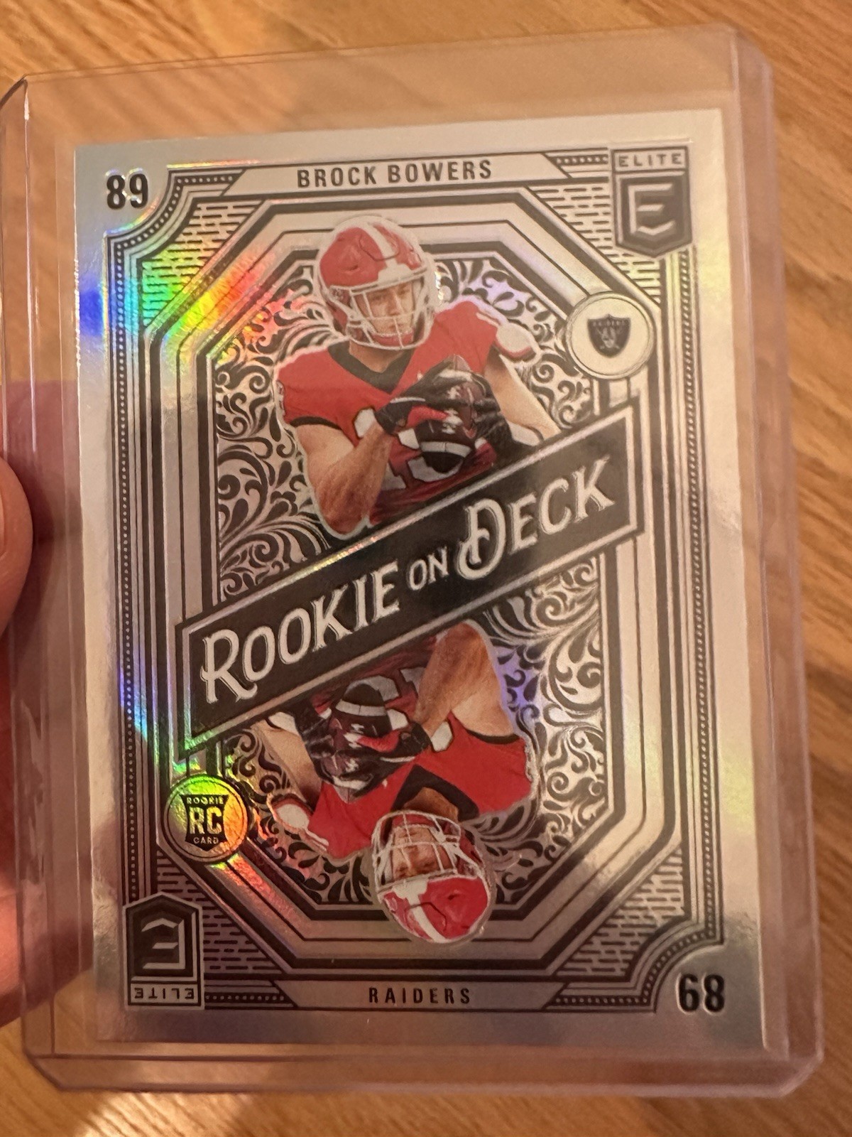 2024 Panini Donruss Elite Football Brock Bowers #5 SILVER Rookie on Deck RC