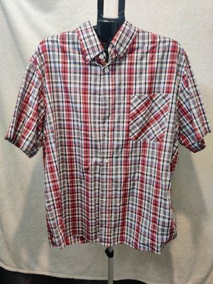 C.E Schmidt Shirt Workwear Men's Size XL Plaid Button Up Short Sleeve Work Shirt