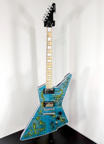 Schecter E-1 Electro Resin Electric Guitar - Yellow Electro Resin/Natural