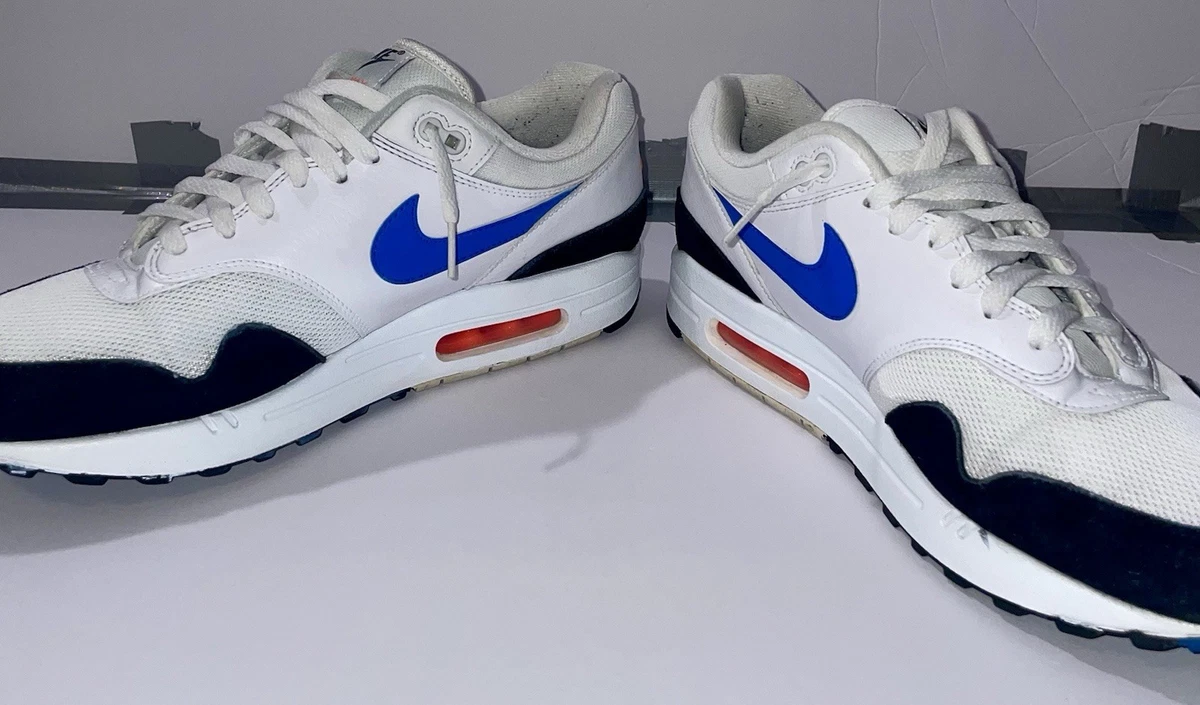 Las mejores ofertas en Nike Air Max 1 Photo Blue Total Orange | eBay