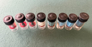 LOT Eight Vintage Abu Ambassadeur (Svangsta etc.) Reel Spools In Tubes Sweden