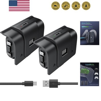 Rechargeable Xbox Controller Battery Pack, Play & Charge Kit for Xbox One/Xbo...
