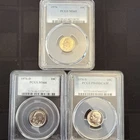 1976 Complete Roosevelt Dime Set. All MS IN PCGS SLABS.  SEE PICS AND DIS.