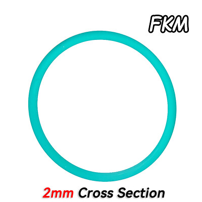 Metric FKM Rubber O Rings Seals Washer 2.0mm Cross Section Ø 5-220 mm OD Gasket