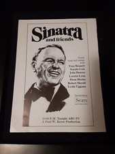 Frank Sinatra And Friends Rare Original ABC Special Promo Ad Framed!