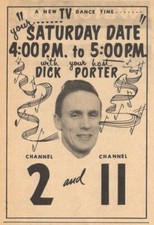 1959 KCKT KGLD MISSOURI TV AD ~ DICK PORTER hosts SATURDAY DATE Teen Dance Show