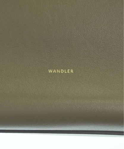 WANDLER Schultertasche Handtasche Geldbeutel Leder in Khaki gebraucht guter Zustand JPN - Bild 3 von 9
