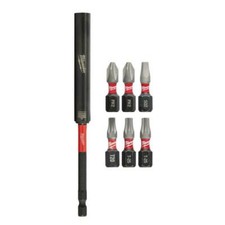 Milwaukee Shockwave Assorted 6 In. L Magnetic Drive Guide And Bit Set 7 Pc