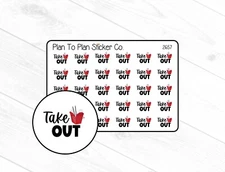 2657~~Takeout Planner Stickers.