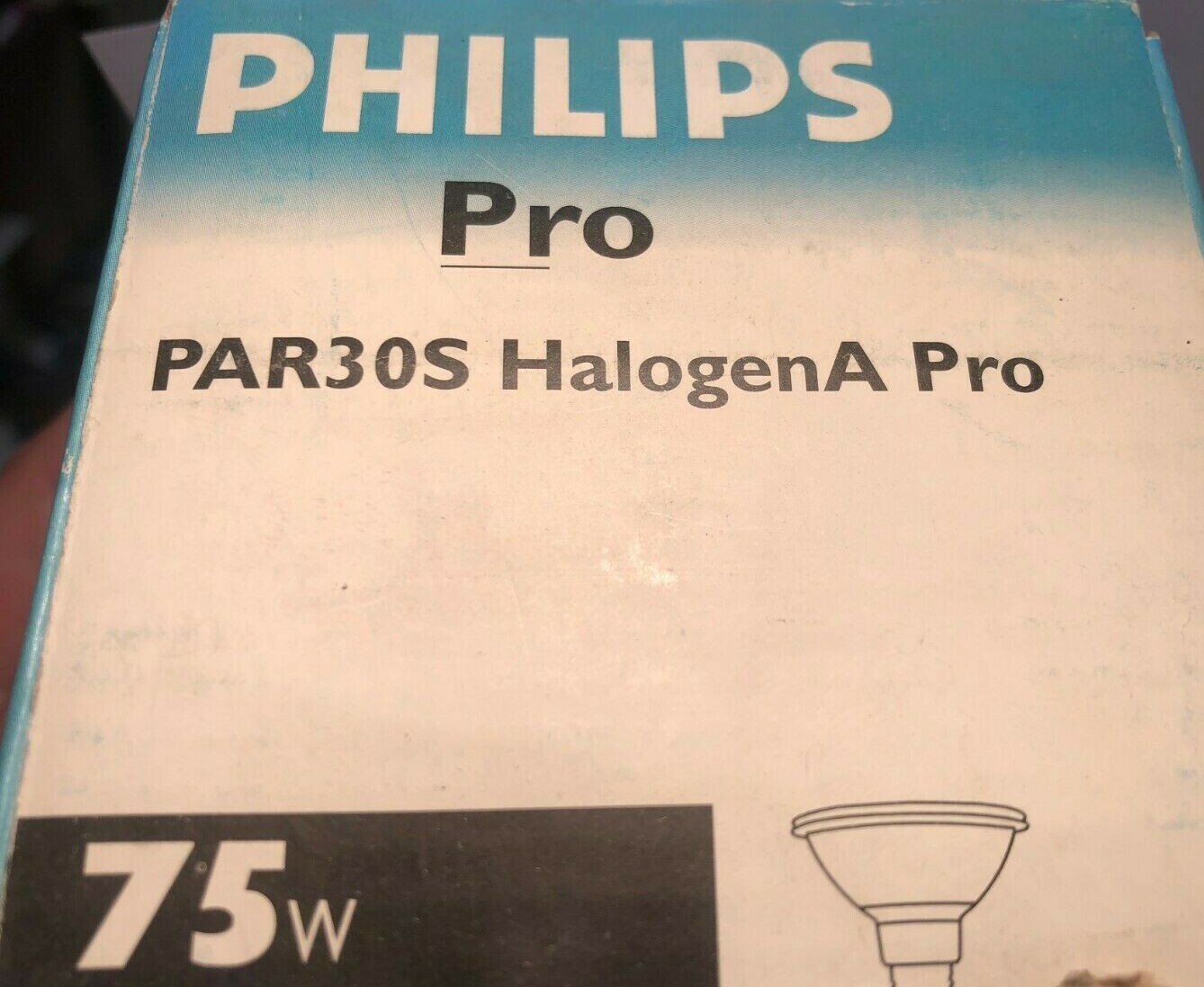 Philips Halogen A Pro 75W 240V PAR30S E27 Spot 10° Order Code: 504425 Lamp