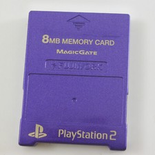 PS2 Memory Card 8MB Fujiwork VIOLET Memory King Playstation 2 Made in Japan 1520