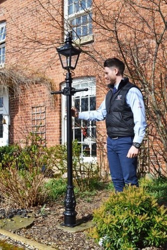 Victorian Black 2.2m Lamppost in Solid Cast Iron and Steel – Best Seller! - Picture 2 of 6