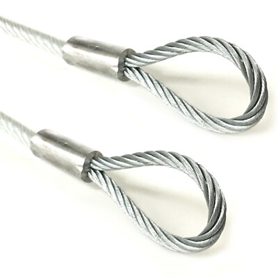 1ft - 70ft Galvanized Steel 3/16'' - 1/4'' Vinyl Coat Wire Rope Cable 7x19 strand