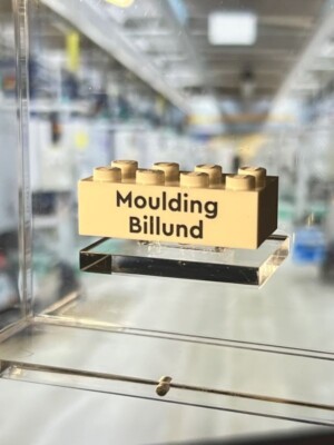 LEGO Inside Tour Moulding Billund 2x4 Stein weiß / white