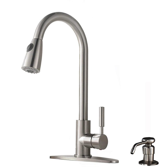 Moen Lindley Pull Down Sprayer Kitchen Faucet Bronze Soap