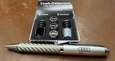 Automotive Accessories Audi Theft Deterrent Valve Caps With Carbon Fiber Pen