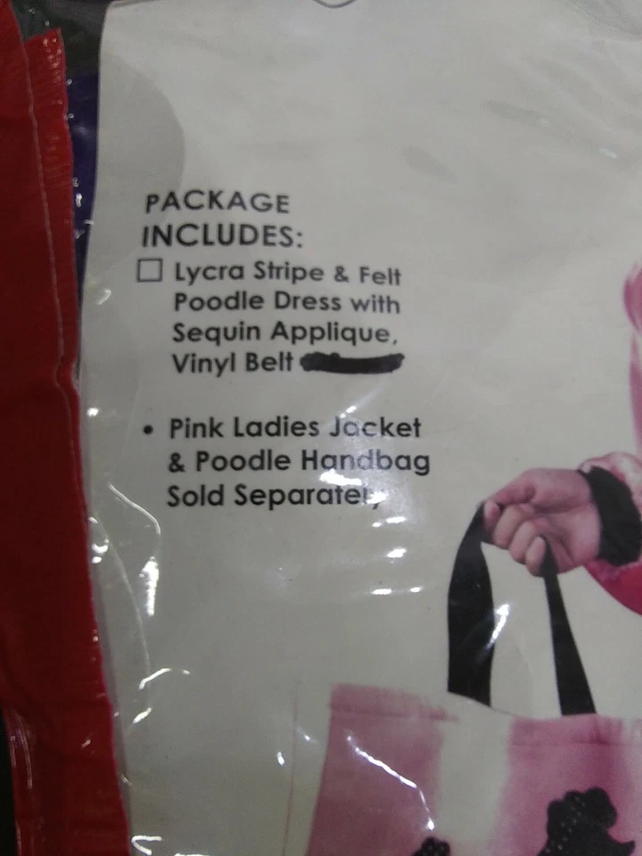 贵宾犬礼服服装万圣节花式连衣裙带腰带二手 — 第 3/4 张图片