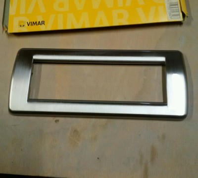 Vimar 16756.34 Brushed Nickel Colored Marine Boat Switch Cover Plate QUANTITY 5