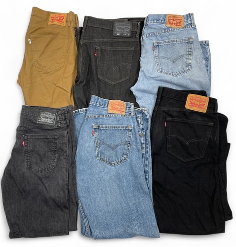 Levi's 550 514 505 502 569 Denim Jeans 6 Pair Lot Men's 34 x 31 Vintage Batwing