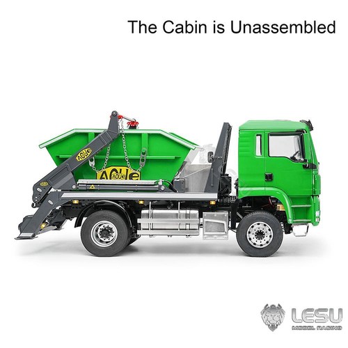 LESU 4*4 1/14 RC Hydraulic Swing-Arm Garbage Truck Skip Loader PNP 3-Speed Model - Picture 6 of 12
