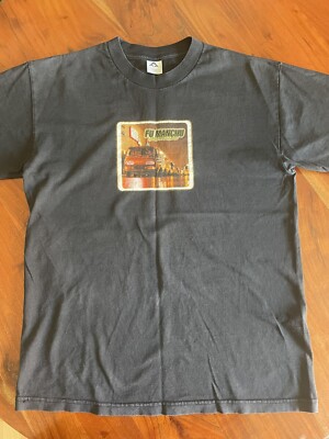 FU MANCHU -KING OF THE ROAD  T-SHIRT  LARGE VINTAGE ORIGINAL 90s