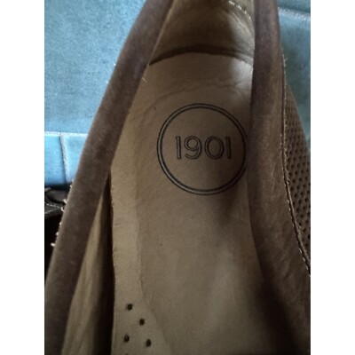 1901 Mens Brown Suede Driving Loafers Size 7.5M Comfort  display picture 1