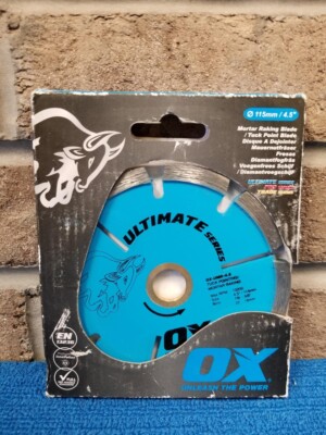 Ox Tools Ultimate UMR 4.5'' Tuck Pointing/Mortar Raking Diamond Blade