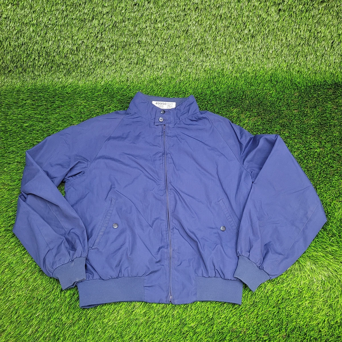 Vintage 80s Baracuta G9 Raglan Harrington Jacket 42R (L) Blue