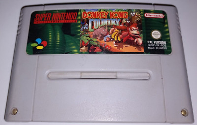 Super Nintendo Entertainment System SNES Donkey Kong Country Modul speichert