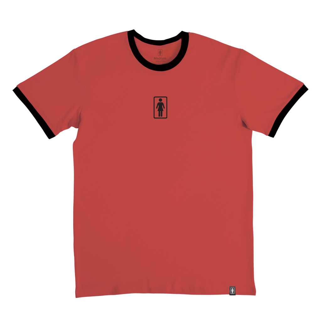 Girl Skateboards OG Ringer Red / Black T-Shirt | eBay