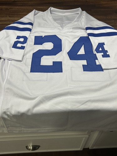 Lenny Moore Autographed Custom White Jersey W/ “HOF 75”COA JSA Colts - Picture 7 of 7