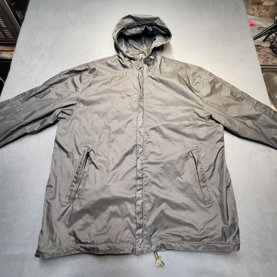 Куртка мужская Audi XL черная с длинным рукавом с капюшоном на молнии сетчатая с подкладкой - Изображение 2 из 4