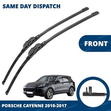 Front Windscreen 26" 26" Flat Aero Wiper Blades Pair for Porsche Cayenne 10-17