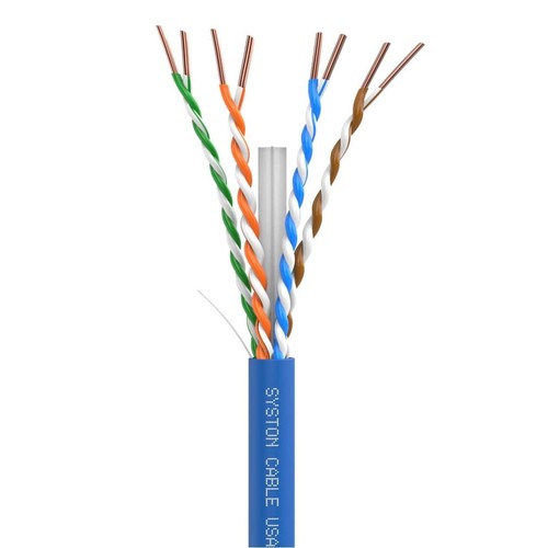 Syston Cat 6A+ Bulk Ethernet Cable 700 MHz 23 AWG CMR Copper Wire 300 to 1000 ft - 第 1/11 張圖片