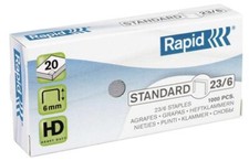 Zszywki Rapid Standard 23/6, ocynkowane