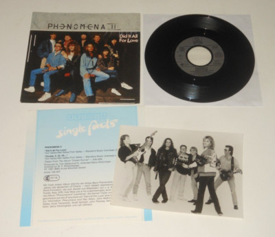 Phenomena II - 7'' Single + PRESSE-INFO + PRESSE-FOTO - Did It All For Love