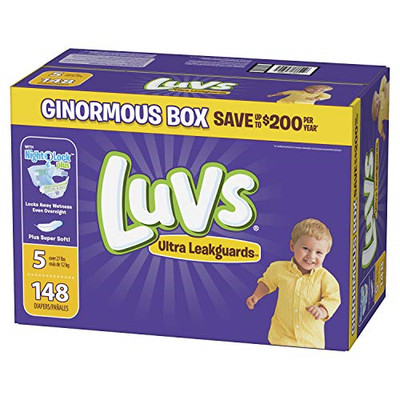 luvs triple leakguards size 5