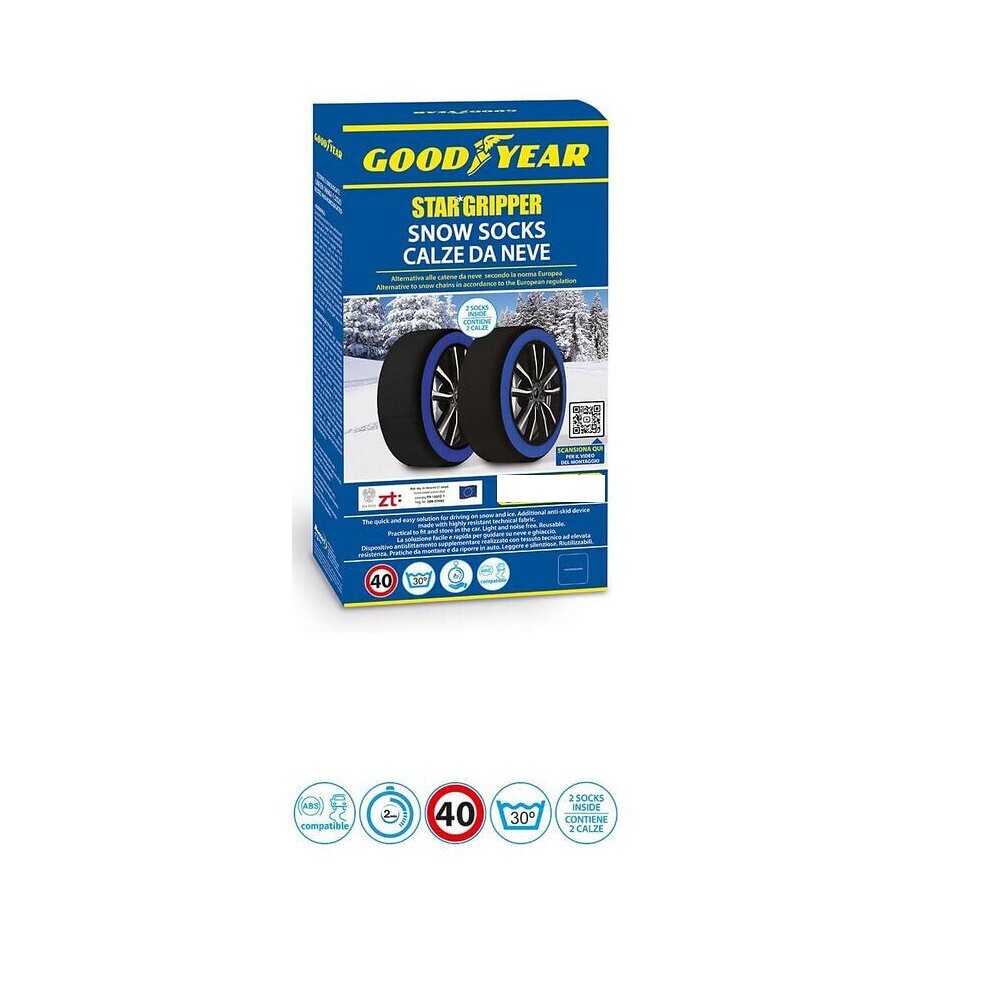 Calze da Neve Goodyear Taglia L 185/80R14 Omologate Italia | Modello 77963 - 3
