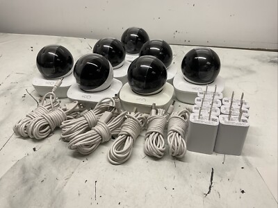 (LOT OF 7) Oco Wireless Connection Indoor Video Surveillance Camera.        G-76