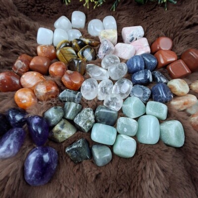 Mixed Gemstone Tumbled Stones - Multiple Sizes Premium Extra Quality Tumbled